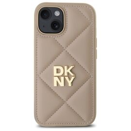 DKNY DKHCP15SPQDSLE iPhone 15 6.1" beige/beige Quilted Stack Logo - Uncategorized Cases (2) - Cases - Techbox