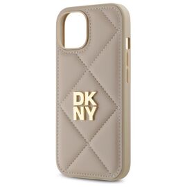 DKNY DKHCP15SPQDSLE iPhone 15 6.1" beige/beige Quilted Stack Logo - Uncategorized Cases (2) - Cases - Techbox