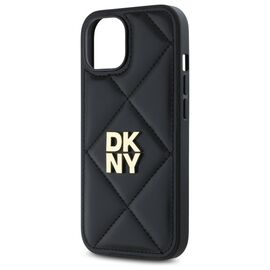 DKNY DKHCP15SPQDSLK iPhone 15 6.1" black/black Quilted Stack Logo - Uncategorized Cases (2) - Cases - Techbox