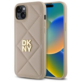 DKNY DKHCP15MPQDSLE iPhone 15 Plus 6.7" beige/beige Quilted Stack Logo - Uncategorized Cases (2) - Cases - Techbox