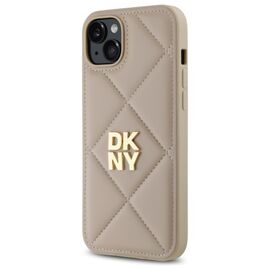 DKNY DKHCP15MPQDSLE iPhone 15 Plus 6.7" beige/beige Quilted Stack Logo - Uncategorized Cases (2) - Cases - Techbox