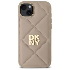 DKNY DKHCP15MPQDSLE iPhone 15 Plus 6.7" beige/beige Quilted Stack Logo - Uncategorized Cases (2) - Cases - Techbox