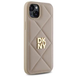 DKNY DKHCP15MPQDSLE iPhone 15 Plus 6.7" beige/beige Quilted Stack Logo - Uncategorized Cases (2) - Cases - Techbox
