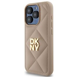 DKNY DKHCP15XPQDSLE iPhone 15 Pro Max 6.7" beige/beige Quilted Stack Logo - Uncategorized Cases (2) - Cases - Techbox