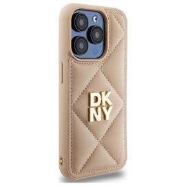 DKNY DKHCP15XPQDSLE iPhone 15 Pro Max 6.7" beige/beige Quilted Stack Logo - Uncategorized Cases (2) - Cases - Techbox