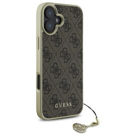 Guess GUHCP16SGF4GBR iPhone 16 6.1" brown/brown hardcase 4G Charms Collection - Apple Cases - Cases - Techbox