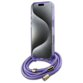 Guess Crossbody Cord Script MagSafe Case for iPhone 16 Pro - Purple | Techbox