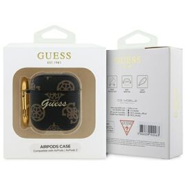 Guess GUA2PG4GPK AirPods 1/2 cover black/black 4G Hook - Smartphone Accessories - Cables & Accessories - Techbox