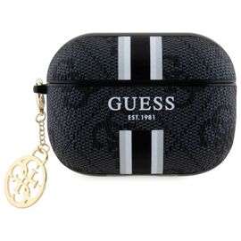 Guess GUAP2P4RPSK AirPods Pro 2 (2022/2023) cover black/black 4G Printed Stripes Charm - Smartphone Accessories - Cables & Accessories - Techbox