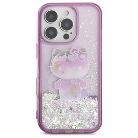 Hello Kitty Liquid Glitter 50TH Anniversary Party iPhone 16 Pro Case - Purple | Techbox