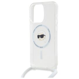Karl Lagerfeld Crossbody IML Karl Head Magsafe Case for iPhone 16 Pro - Clear | Techbox