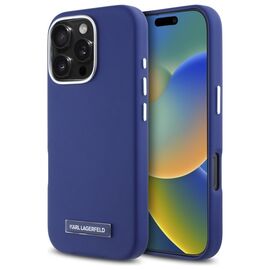 Karl Lagerfeld KLHMP16XPGMSRPB iPhone 16 Pro Max 6.9" blue/blue hardcase FW Metal Plate MagSafe - Apple Cases - Cases - Techbox