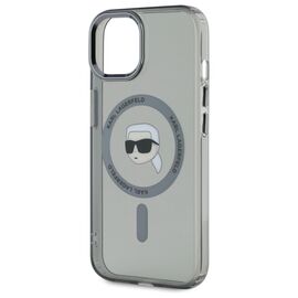 Karl Lagerfeld KLHMP15SHLSKIK iPhone 15 6.1" black/black hardcase IML Metal Karl Head MagSafe