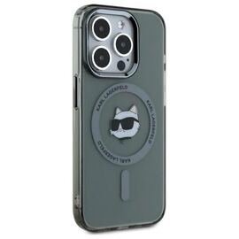 Karl Lagerfeld KLHMP15XHLSCHK iPhone 15 Pro Max 6.7" black/black hardcase IML Metal Choupette Head MagSafe