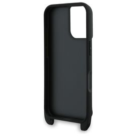 Karl Lagerfeld KLHCP16SSAKCPBK iPhone 16 6.1" black hardcase Saffiano Karl&amp;Choupette Metal Pin CBDY Strap - Apple Cases - Cases - Techbox