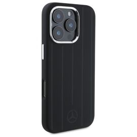 Mercedes MEHMP16L23SUVSK iPhone 16 Pro 6.3" black/black hardcase Silicone Vertical Tonal Stripes MagSafe