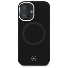 Mercedes MEHMP16S23SUTTK iPhone 16 6.1" black/black hardcase Silicone Tonal Logo MagSafe