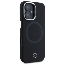 Mercedes MEHMP16S23SUTTK iPhone 16 6.1" black/black hardcase Silicone Tonal Logo MagSafe