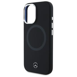 Mercedes MEHMP16S23SUTTK iPhone 16 6.1" black/black hardcase Silicone Tonal Logo MagSafe
