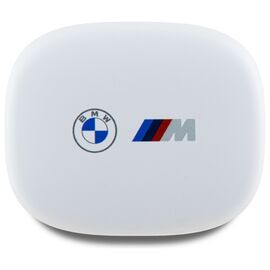 BMW Bluetooth headphones BMBEMIATP20LOH TWS + docking station white/white Printed Logos