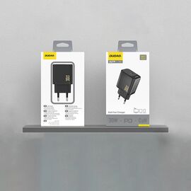 Dudao A27P 30W PD GaN USB-C Wall Charger - Black - Travel Chargers - Smartphone Chargers - Techbox