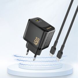 Dudao A28 45W GaN USB-C Wall Charger - Black - Travel Chargers - Smartphone Chargers - Techbox