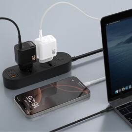 Dudao A28 45W GaN USB-C Wall Charger - Black - Travel Chargers - Smartphone Chargers - Techbox