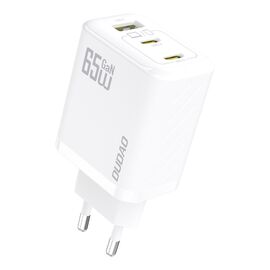 Dudao A29 65W GaN Wall Charger 2 x USB-C + 1 x USB-A - White | Techbox