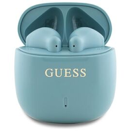 Guess Bluetooth headphones GUTWSJ14ESGQ TWS + docking station turquoise/turquoise Printed Classic Logo