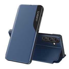 Eco Leather View Case for Samsung Galaxy S25+ with Flip and Stand - Blue - Samsung Cases - Cases - Techbox