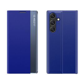New Sleep Case for Samsung Galaxy S25 Cover with Flip and Stand - Blue | Techbox