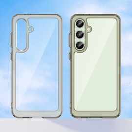 Outer Space Case with Gel Frame for Samsung Galaxy S24 FE - Clear Black - Samsung Cases - Cases - Techbox
