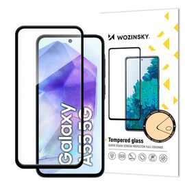 Wozinsky Super Durable Full Glue Tempered Glass Full Coverage with Frame Case Friendly for Samsung Galaxy A26 Black | Techbox