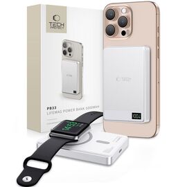Powerbank Tech-Protect PB33 LifeMag MagSafe 5000mAH - silver - Powerbanks - Smartphone Chargers - Techbox