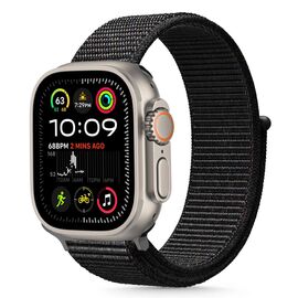 Tech-Protect Nylon Strap for Apple Watch 44 / 45 / 46 / 49 mm - Black | Techbox