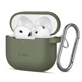 Tech-Protect Silicone Hook Case for AirPods 4 - Green - Smartphone Accessories - Cables & Accessories - Techbox