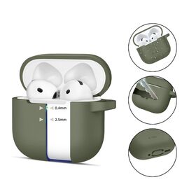 Tech-Protect Silicone Hook Case for AirPods 4 - Green - Smartphone Accessories - Cables & Accessories - Techbox