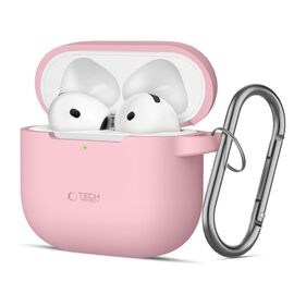 Tech-Protect Silicone Hook Case for AirPods 4 - Pink - Smartphone Accessories - Cables & Accessories - Techbox