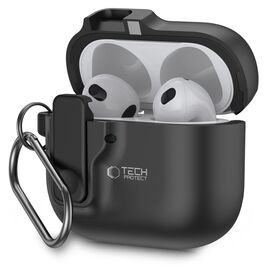 Tech-Protect Slim Hook Case for AirPods 4 - Black - Smartphone Accessories - Cables & Accessories - Techbox