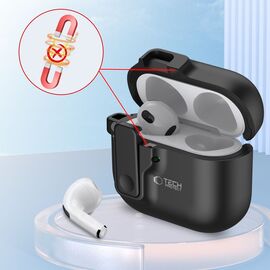 Tech-Protect Slim Hook Case for AirPods 4 - Black - Smartphone Accessories - Cables & Accessories - Techbox