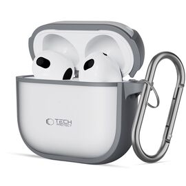 Tech-Protect Slim Hook Case for AirPods 4 - Gray - Smartphone Accessories - Cables & Accessories - Techbox