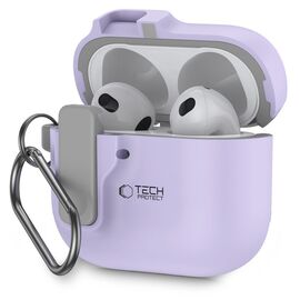 Tech-Protect Slim Hook Case for AirPods 4 - Purple - Smartphone Accessories - Cables & Accessories - Techbox