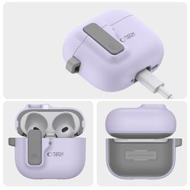 Tech-Protect Slim Hook Case for AirPods 4 - Purple - Smartphone Accessories - Cables & Accessories - Techbox