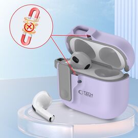 Tech-Protect Slim Hook Case for AirPods 4 - Purple - Smartphone Accessories - Cables & Accessories - Techbox