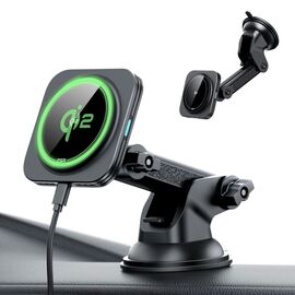 ESR Halolock Magnetic MagSafe QI2 15W Car Holder - Black