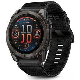 Tech-Protect Nylon Strap for Garmin Fenix 5X / 5X PLUS / 6X / 6X PRO / 7X / 8 (51 mm) - Black