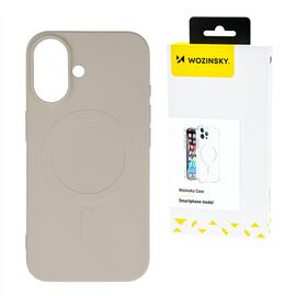 Wozinsky Silicone Case Magsafe Magnetic Case for Samsung Galaxy S25 Ultra - Beige - Samsung Cases - Cases - Techbox