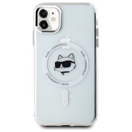 Karl Lagerfeld IML Metal Choupette Head MagSafe iPhone 11 Case - White - Uncategorized Cases (2) - Cases - Techbox