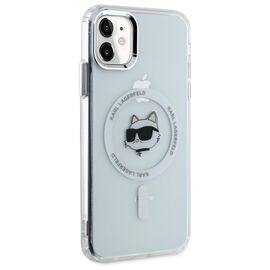 Karl Lagerfeld IML Metal Choupette Head MagSafe iPhone 11 Case - White - Uncategorized Cases (2) - Cases - Techbox
