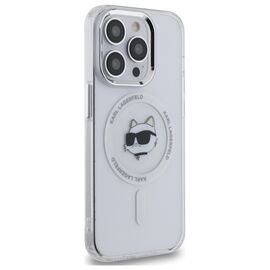 Karl Lagerfeld IML Metal Choupette Head MagSafe iPhone 13 Case - White - Uncategorized Cases (2) - Cases - Techbox
